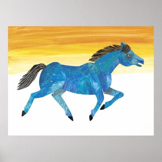 Poster Eric Carle - Cavalo Azul Infantil (Frente)