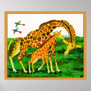 Poster Eric Carle - Girafa