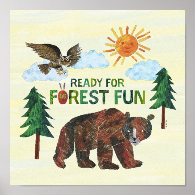 Poster Eric Carle | Preparado para o Fundo Florestal (Frente)