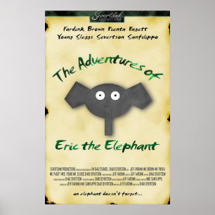 Pôster Eric o cartaz cinematográfico do elefante