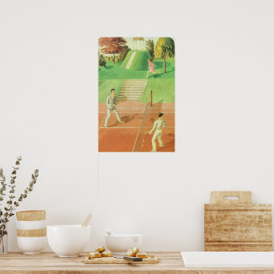 Poster Eric Ravilious, pintura, Tênis,