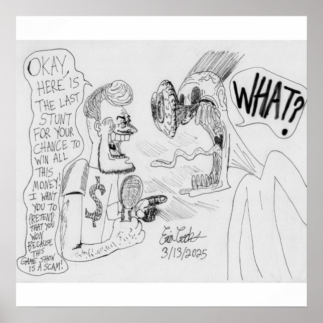 Poster Erica Crooks Comics : Game Show scam (Frente)