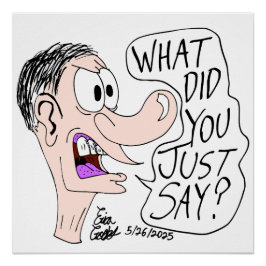 Pôster Erica Crooks Comics - What did you just say ?