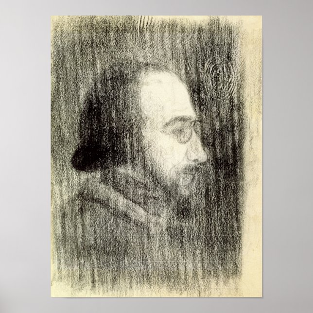 Pôster Erik Satie c. 1886 (Frente)