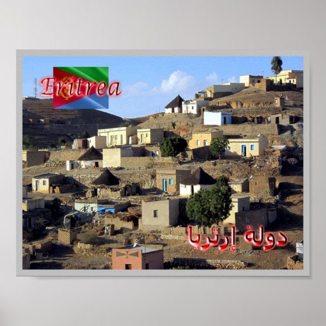 Poster Eritreia - Aldeias - (Frente)