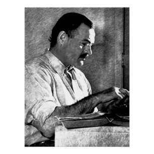 Pôster Ernest Hemingway no Quênia