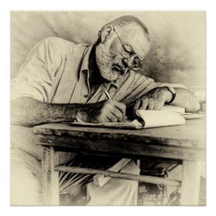 Pôster Ernest Hemingway no Quênia