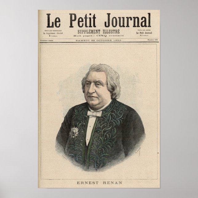 Poster Ernest Renan (Frente)
