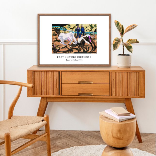 Poster Ernst L. Kirchner - Paisagem Colorida Arte Moderna (Criador carregado)