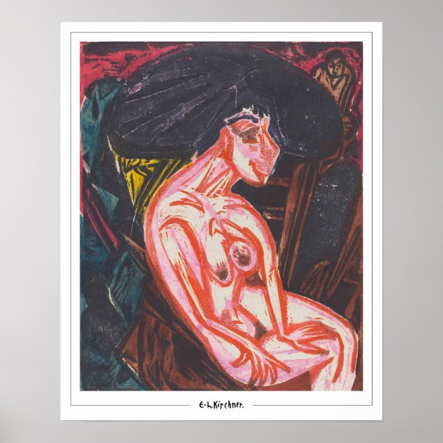 Poster Ernst Ludwig Kirchner Cartaz de Arte Zedign #317 (Frente)