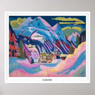 Poster Ernst Ludwig Kirchner Cartaz de Arte Zedign #464