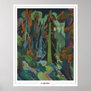Poster Ernst Ludwig Kirchner Zedign Cartaz de Arte #544-2