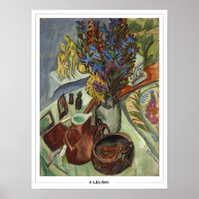 Poster Ernst Ludwig Kirchner Zedign Cartaz de Arte #615-2 (Frente)