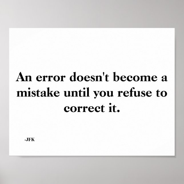 Pôster Erro (Frente)