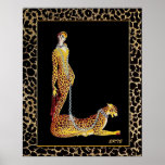 Poster Erte - A Senhora Leopardo<br><div class="desc">Se você optar por fazer o download, a sua loja Walgreen local fará posters de conselho do seu download em tamanhos diferentes e em várias texturas a um preço muito bom. Às vezes com desconto. Uma dica do meu amigo dos EUA. Para o Reino Unido, veja "Digital Printing" (Impressão digital)...</div>