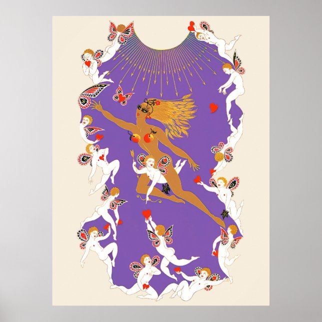 Poster Erté - As estações, Verão, 1970 (Frente)