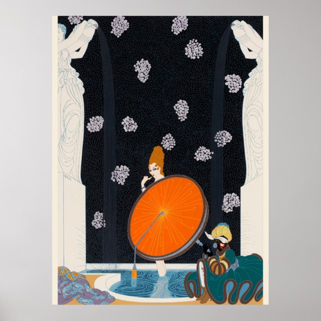 Poster Erté - Banho do Marquise, 1980 (Frente)
