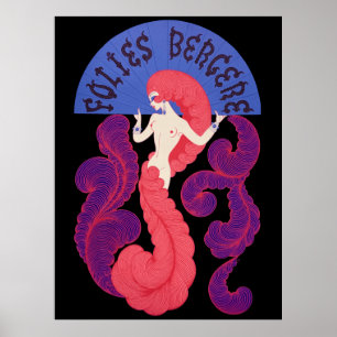 Poster Erté - Folies Bergere [Versão noturna]