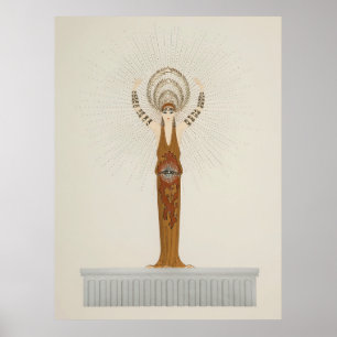 Poster Erté - Mitos Suite, Diana