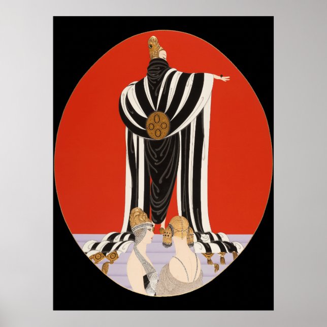 Poster Erté - Mônaco [Versão noturna] (Frente)