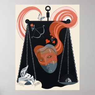 Poster Erté - O Zodiac Suite, Libra