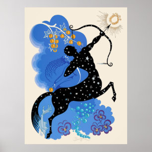 Poster Erté - O Zodiac Suite, Sagittarius