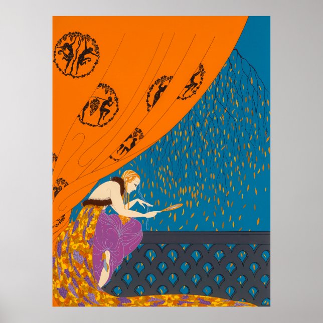 Poster Erté - Queda (Frente)