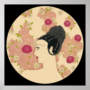Poster Erté - Rosa & CarnSuite [Versão Escura]