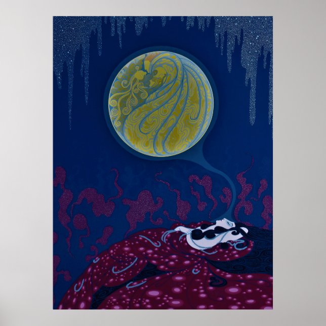 Poster Erté - Sonho da Terra (Frente)