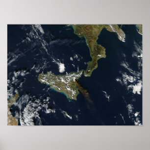 Poster Erupção de Mt Etna em Sicília