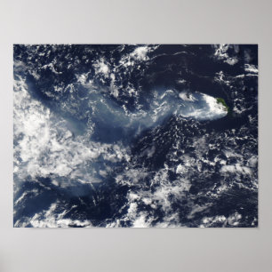 Pôster Erupção de Piton de la Fournaise, Reunião Isla