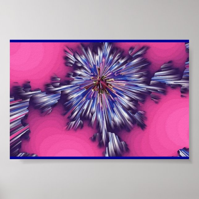 Pôster Erupção Do Rosa Oceano (Frente)