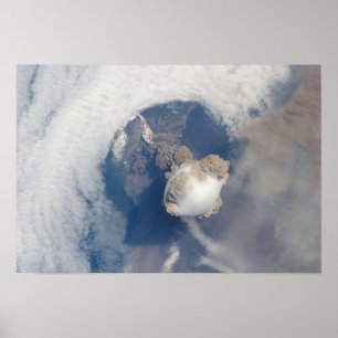 Pôster Erupção do vulcão 2 de Sarychev