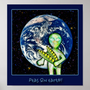 Poster Ervilhas na terra!