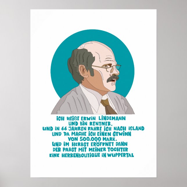 Poster Erwin Lindemann - Loriot - Engraçado (Frente)