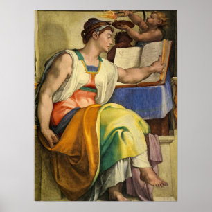 Poster Erythraean Sibyl por Michelangelo