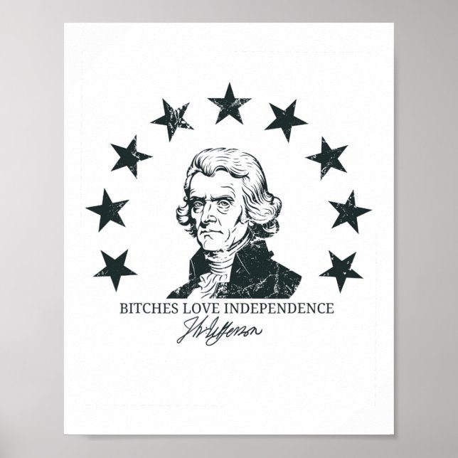 Poster Es Adora Independência Engraçada 4 De Julho Thomas (Frente)