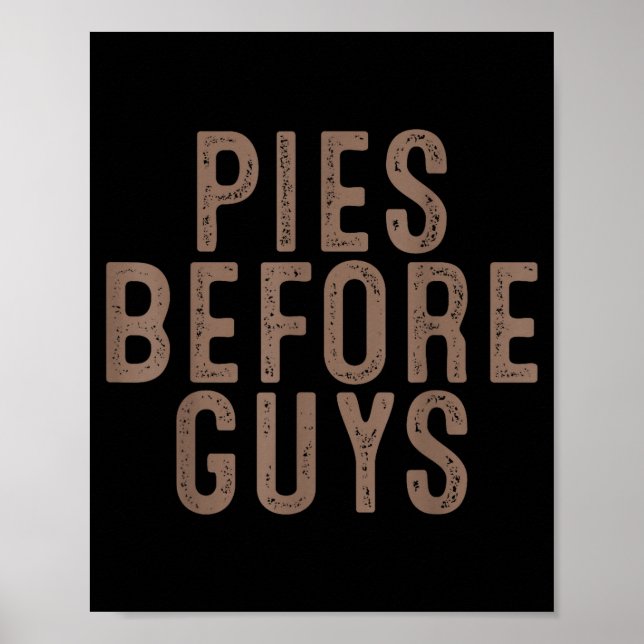 Poster Es Before Guys Funny Thanksgiving Dinner Women Men (Frente)