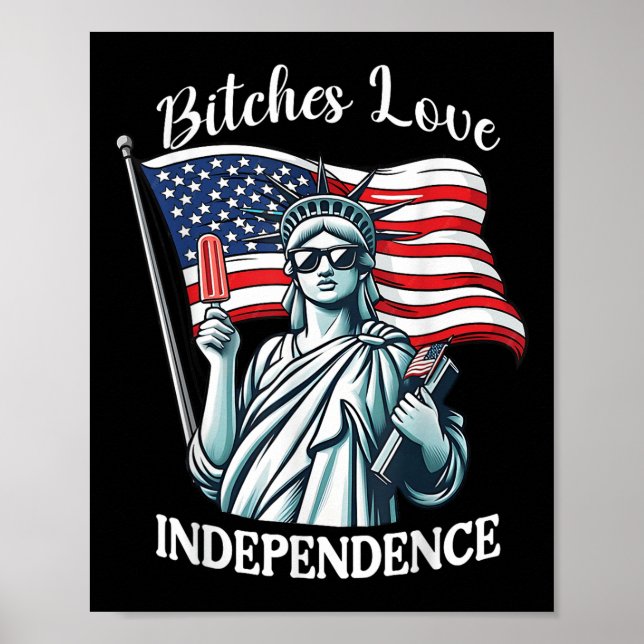 Poster Es Love Independence Engraçado 4 de julho (Frente)