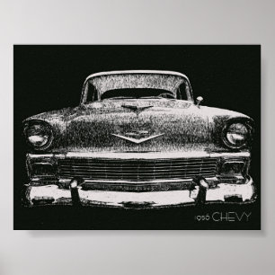 POSTER ESBOÇO DE 1956 CHEVY