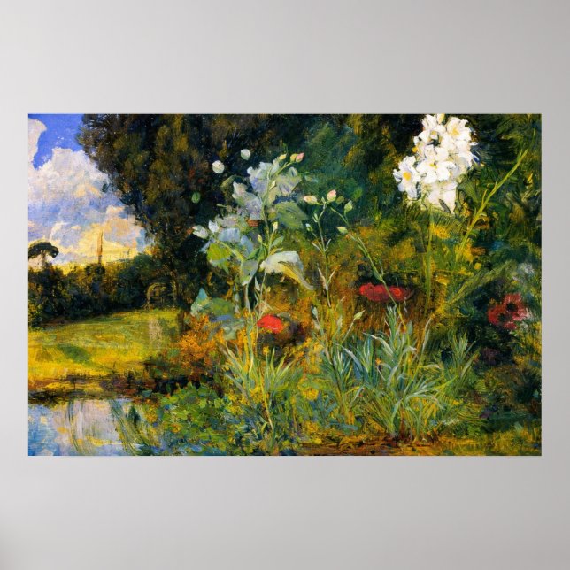 Poster Esboço de Flor para O Jardim Encantado (Frente)
