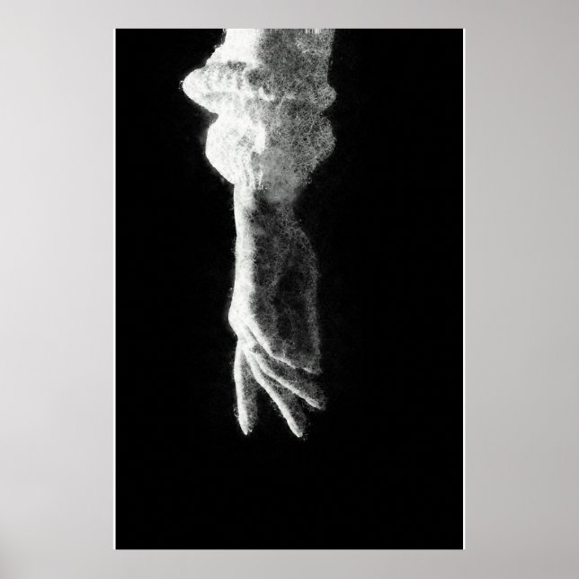 Poster esboço de mão brilhando (Frente)