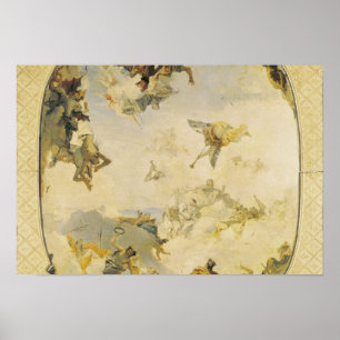 Pôster Esboço para o Apotheosis da família de Pisani