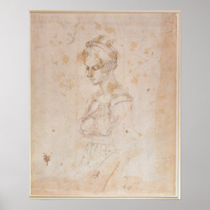 Pôster Esboço W.41 de uma mulher