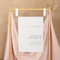Esbranquiçado mínimo elegante e moderno orçamento