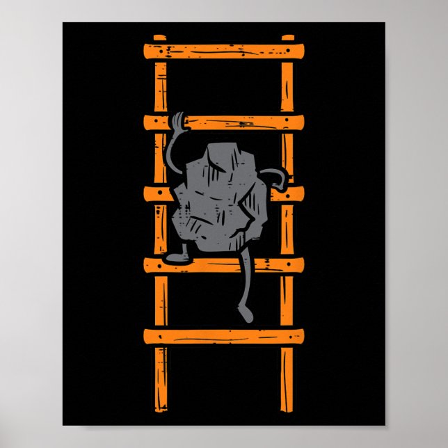 Poster Escada de Escalada Divertida Escalada de Crianças  (Frente)