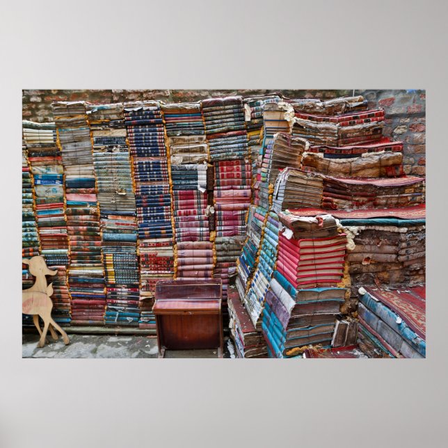 Poster Escada De Livros Antigos (Frente)