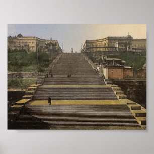 Pôster Escada de Richelieu, Odessa, Rússia, (isto é,