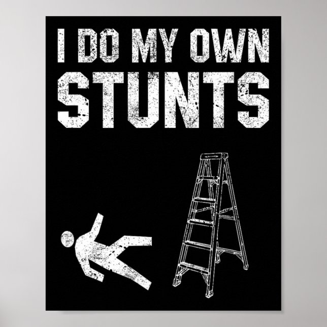 Poster Escada Diversão Daqui Quebrada Mão Ossada Ficar Be (Frente)