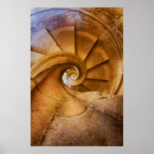 Poster Escada em espiral para baixo, Portugal
